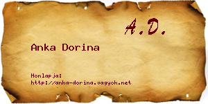 Anka Dorina névjegykártya